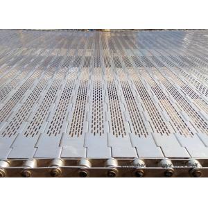Link Plate Stainless Steel Conveyor Chain Belt , Smooth Surface Food Conveyor Belt