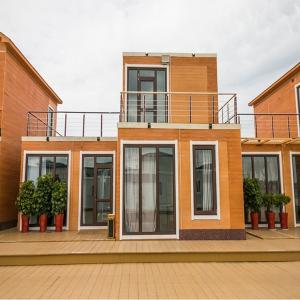 Zontop Design Luxury  Two Story Detachable Storage  Glass 2 Room Modular  Prefab Home Bolt Container House