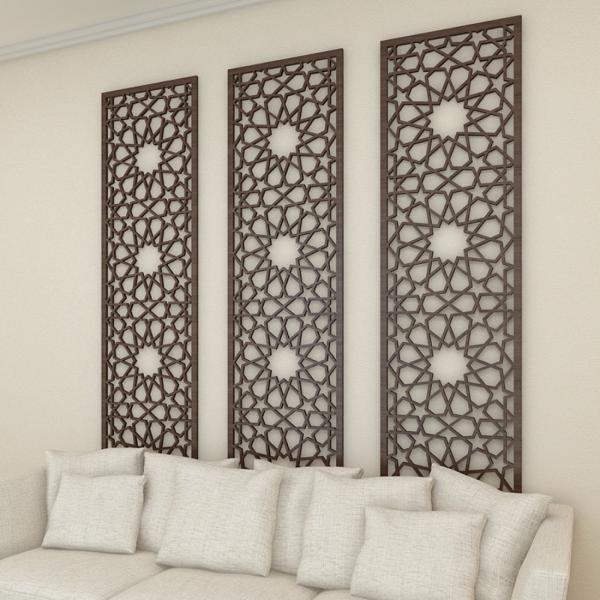 Powder Coating Aluminum Carved/ Engraved Mashrabiyia Panels For Column Cover