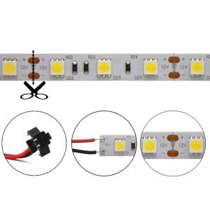 China Multicolor Cuttable SMD 5050 RGB LED Strip 60LED/M Length 100mm supplier