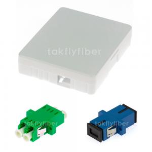 China 2 Core FTTH Wall Mounted Adapter Type Indoor Termination Box For Fiber Optic Cable supplier
