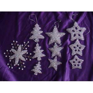 China Strawberry, Candy, Star ShapeGlass Personalised Christmas Decorations supplier