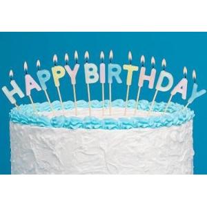 China Light Pure Color Happy Birthday Letter Candles 13 Pcs , Alphabet Candles For Cakes supplier