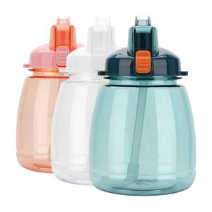 tea Vacuum Tumbler Mug 1300ml Oversize Kids BPA Free Plastic Water Bottle Sport Outdoor Pot With Straw Lid