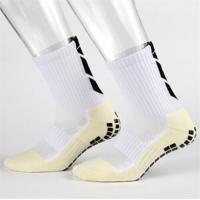 China 9 Colors Lattice Pattern Long Tube Football Socks for Men Cotton Anti Slip Soccer Socks on sale