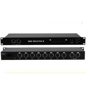 Black 8 Way Dmx512 Light Controller For Professional Lightings 90v-240v