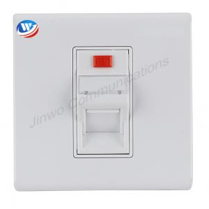 China Workstation Telephone Network Faceplate 1 Port Cat 6 Face Plate supplier