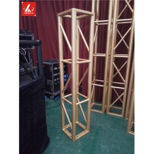 Luxury Bright Gold Color Aluminum Bolt Truss For Indoor Events 0.5m - 4m