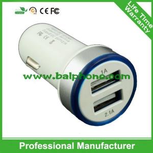 China 3.1A double mini usb car charger supplier