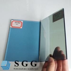 Top quality 6mm light blue reflective glass sheet