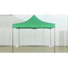 Green PU Coated Pop Up Gazebo Canopy Tent 2 X 2m Outdoor With Extension Tube