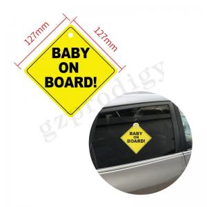 China Waterproof Baby On Board Sticker Multipurpose 135x135mm Practical supplier