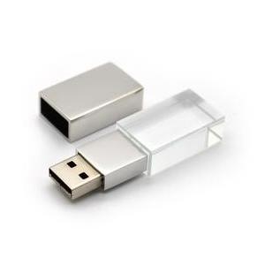 Square 8GB customized usb flash drives , keychain crystal usb memory drives china supplier