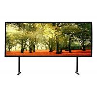 China Black Powder Coated Fixed Frame Projector Screen 10 / 15 Cm Frame Size on sale