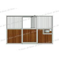 China Hot Dip Galvanized Horse Stall Panels With Sliding Door And Feeder Door on sale