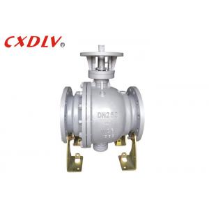 China Carbon Steel Trunnion Mounted ball valve stainless steel Natural Oil Gas Firesafe With Flange Ends supplier