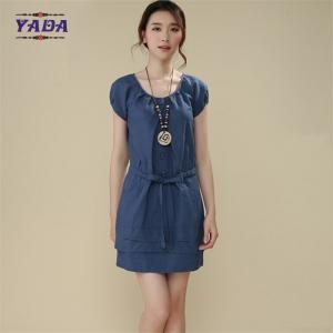 China Summer vestidos vintage o-neck dress cotton summer casual dresses for fat ladies supplier