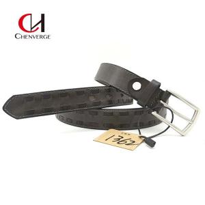 China CHENVERGE Black Men's Genuine Leather Braided Belt Practical Wear Resistant supplier