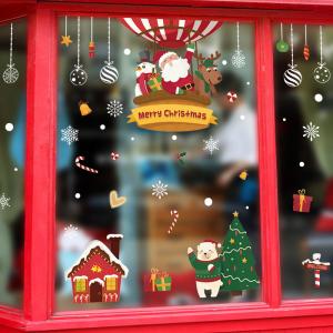 Room Decoration Christmas Wall Art Stickers , Pvc Wall Sticker Non - Toxic