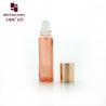 10ml Pink Roller Bottle Glass Bottle In Champagne Color With Roll On Perfume