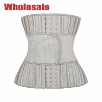 China Nude Single Belt Latex Sport Waist Trainer 25 Steel Boned Corset on sale