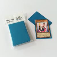 China Tcg / Naruto Color Card Sleeves Solid Blue CPP Trading Card Protector on sale