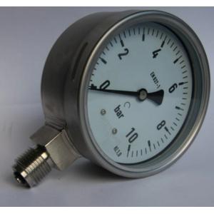 0-200 Psi Liquid Filled Pressure Gauge 1/8 Npt Oil Filled Manometer Unpolished Case