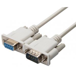 10m Serial  RS232 Com white Male to Female Extension Cable Lead DB9 M TO DB9 F