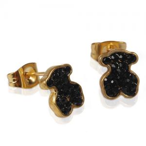 Latest Model Stainless Steel Earrings Gold Color Small Stud Earrings For Women