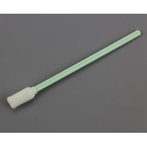 China Rectangular Head Cotton Cleaning Swabs , Green Short Rod Cotton Tipped Swabs supplier