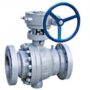 China Full Port Trunnion Mounted Ball Valve Forged Steel Anti Static Device ISO 5211 Direct Mounting Pad supplier