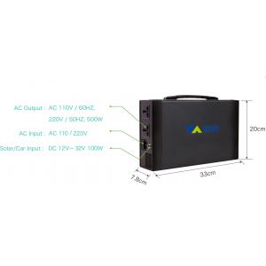 Portable Power Station 500W 1000Wh Li-Ion NCM Battery Backup 700W Pure Sine Wave AC Outlet Solar Generator Power