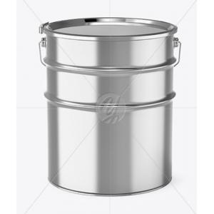 Reusable 16l Metal Paint Bucket Metallic With Lever Lock Ring Lid