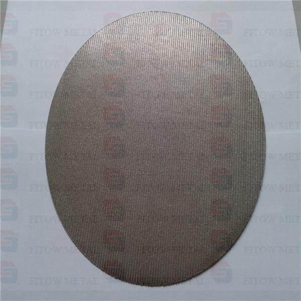 Supply of instrumentation with thick porous sintered powder metal sheet