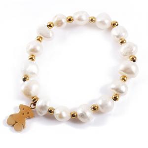 China Fancy Freshwater Pearl Handmade Stone Bracelets / Charm Pearl Bracelet supplier