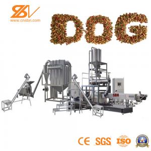 China Wet / Dry Dog Pet Food Extruder Machine Double Screw SGS Certification supplier