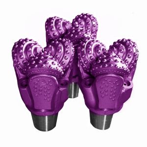 オイル地質ローラーコーンビット ラバーシールベアリング TCI 三連コーンビット 硬岩掘削ビット