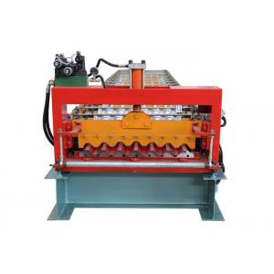 PLC Program Corrugated Roof Sheet Making Machine Automatic Producing With Hand Touch Screen