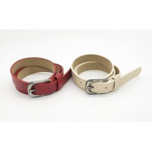 China FK12098 Matte PU Leather Belt , Womens Fashion Belts With 2.2cm Width supplier