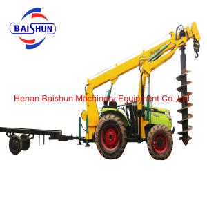 China Cost effective wholesale tractor post hole digger pole erection machine supplier