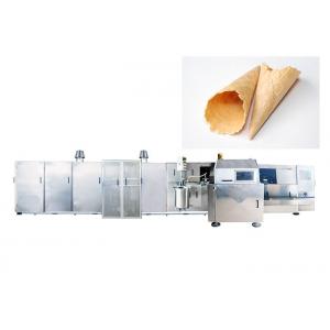 Stainless Steel Ice Cream Cone Production Line With Touch Screen Panel Energy Efficient