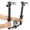 Camera Handheld Stabilizer Shooting Kit With Diving Flashlights For GoPro 4 5 3