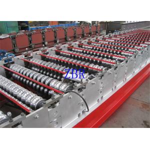 China 1250MM Width Glazed Roofing Corrugated Sheet Roll Forming Machine Low Noise supplier
