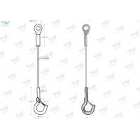 China High Bay Hanging System Stainless Steel Wire Rope Slings With Hook Zinc Color on sale