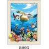 China Stunning Sea World Animals Painting 5D Pictures / Lenticular Photo Printing wholesale