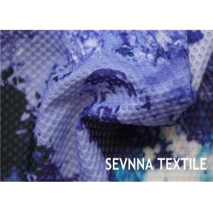 A malha reciclada Eco circular de tecelagem da tela do roupa de banho faz crochê o teste padrão Textured dos sarongues
