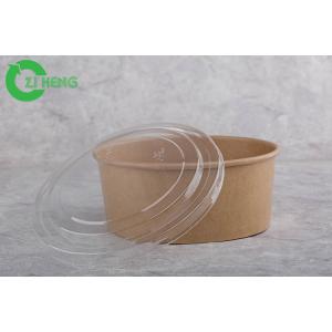 China Microwave Safe Disposable Paper Bowls With Lids 1000ml Eco Friendly EU Approval supplier