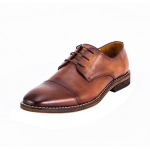 China Waterproof Men'S Wedding Dress Shoes Lace Up Flat Heel Striped Slip On Shoes supplier