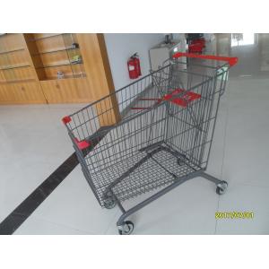 China European Zinc Plating 270L Steel Shopping Carts For Supermarket supplier