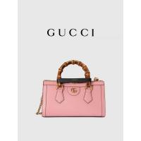 China Pink Leather GG Gucci Diana Bamboo Bag Handbag OEM on sale